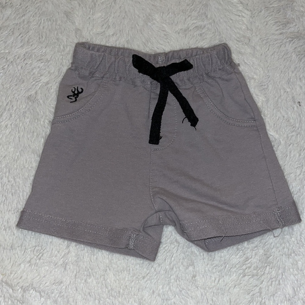 (3 for $10) Browning gray shorts baby boy
